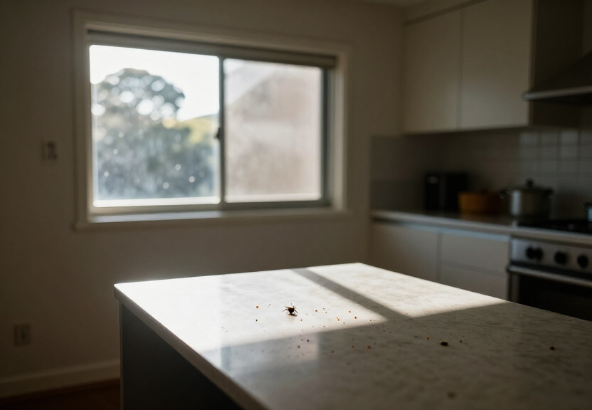 Ants swarming a Barden Ridge backyard before treatment